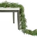 JoyHome 6FT Pine Christmas Garland Clearance, Artificail Christmas Greenery Garland, Realistic Cedar Cypress Garland for Holiday Mantel Fireplace Table Centerpiece Party Decoration