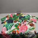 FOCO Men's NFL Team Logo Floral Aloha Tropical Flamingo Button Up Shirt (X-Large)