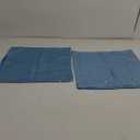 YOUR SMILE Pack of 2, New Luxury Series Solid Color Decorative Glitzy Sequin & Comfy Satin Throw Pillow Cover Cushion Case for Wedding/Christmas (Baby Blue,18"x18")