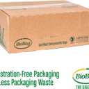 BioBag (USA) The Original Compostable Bag, 33 Gallon, 120 Count, 100% Certified Compostable Trash Bag Liners for Food Waste, Extra Strong and Durable, Trash Bag