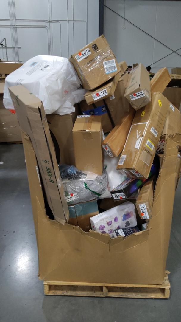 pallet of salvage items