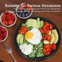 12 Pack Catering Trays with Lids, Round 12 Inch Veggie Tray with Lid, Disposable Fruit Tray for Parties, Catering Trays for Serving Snack, Appetizer, Fruit, Veggie and Sandwich
