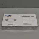 CM MZY Emergency Lights with Battery Backup,Commercial Emergency Light,Two Adjustable LED Light Head,Emergency Lighting Fixtures,120-277V AC, UL Certified, 1 Pack (White)