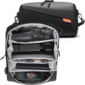 Carrying Bag Pouch Travel Large Soft Case for Insta 360 Go Ultra X5 X4 Organizer Multilayer Storage For DJI Osmo 360 Mobile8 7P 6 Pocket 4 3 For Gopro hero 13 Accessories with Shoulder Strap