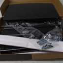 Universal Swivel TV Stand/Base Table Top TV Stand 32 to 65 inch TVs 80 Degree Swivel, 4 Level Height Adjustable, Heavy Duty Tempered Glass Base, Holds up to 88lbs Screens, HT04B-002