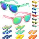 Froman Kids Sunglasses Bulk - Party Favors for Boys Girls Ages 3-8, Neon Colors with UV 400 Protection