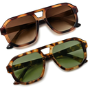 livho Trendy Polarized Square Aviator Sunglasses Women Men Square Eyewear Frame, Retro Sun Glasses for Women Men 2025 Shades