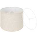 Beige Drum Lamp Shade, 13" Top x 13" Bottom x 10" High, Two Different Top Rings (Spider and UNO Fitter), Lamp Shade for Table Lamps Floor Lamps, Natural Linen Lampshade Replacement, Assembly Required