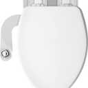 Mayfair Cassel Bidet Bundle, Slow-Close Never Loosen Toilet Seat with Perfect Fit, Fresh Water Spray, Non-Electric, Easy to Install Bidet, ELONGATED, White