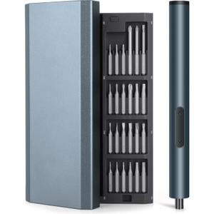 Cordless Precision Electric Drill & Screwdriver - OLED Display, 5 Torque Gears, 420RPM, Rechargeable Electric Screwdriver and Mini Drill 2-in-1 Toolkit