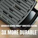George Foreman Fully Submersible Grill, NEW Dishwasher Safe, Wash the Entire Grill, Easy-to-Clean Nonstick, 4 Serving, Black/Grey