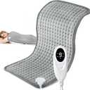La Phaze Heating Pad for Back, Neck & Shoulder Pain Relief | 9 Heat & 4 Timer Settings | Fast Heating, Machine Washable Cover | for Home & Office Use (17x33 Inches)