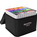 100 Colors Dual Tip Artist Alcohol Markers Set with Carrying Case - Perfect for Coloring, Drawing, Sketching, Card Making and Illustration - Perfect for Adults and Kids