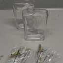 2 PCS Glass Olive Oil Dispenser Bottle for Kitchen 17 Oz/ 500 Ml Olive Oil and Vinegar Dispensers Bottle Set Gold Cooking Oils Dispensers 17 Oz Oils Container Kitchen