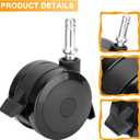70360 Locking Caster w/Insert for Weber Genesis 300 Grill Parts Genesis S-310 S-320 E-310 E-320 S-330 Wheels for Weber Spirit 310 Spirit E-210 E-310 Summit E-420 Parts Replacement Wheels (2007-2011)