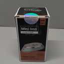 Newbealer Travel Iron with Global Voltage, 100-240V Mini Dry Iron for Clothes (No Steam), Max 300W, 60s Heat Up, 302 Non-Stick Ceramic Soleplate, 0.8lbs Ultra-Lightweight (Green)