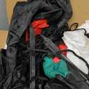 12 Ft by 6 Ft Giant Christmas Inflatables Snowman Outdoor Decorations, Blow Up Snowman Holds Candy Cane Built-in Rotating Colorful Lights Christmas Decorations Outdoor Yard Lawn Garden Holiday Party