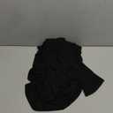 ZGMYC Women's Sexy Backless See Through Maxi Dress Bathing Suit Cover Up Knit Flared Long Sleeve Beach Dress Bikini Coverups (Medium, Black)