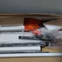 Shoe Cabinet Storage with 2 Flip Drawers, Narrow Hidden Shoes Organizer Cabinet for Entryway, Freestanding Slim Shoe Rack Front Door Entrance(Oak&Black) (Medium)