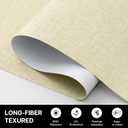 4-Panel Replacement Fabric for Sliding Panel Track Blinds 23" W x 96" L Fabric Only Pre-Attached Hook & Loop Fasteners Trimmable, No Bottom Rail Included, Room Darkening - Beige