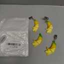 TwoFish Home Set of 4 Resin Banana Tablecloth Weights Clips Handicraft Banana Tablecloth Clamps Pack of 4