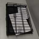 PayLessHere 18 Inch Dog Crate Kennel for Small Dogs Metal Cage Single-Door Folding Travel Indoor Outdoor Puppy Playpen with Divider and Handle Plastic Tray,Black, 18"L x 12"W x 14"H