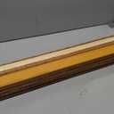 LazBlinds No-Drill Cordless Roman Shade - Light Filtering Natural Wood, Easy Install Bamboo Blind for Windows 36" W x 48" H, Malay Oak