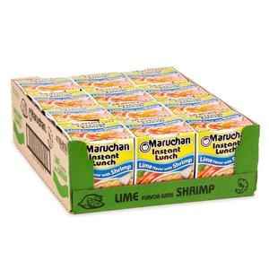 Maruchan Instant Lunch Ramen Noodles, Lime Flavor with Shrimp Japanese-Style Instant Noodle Soup, Easy Meal Ready in 3 Minutes 2.25 Oz. (12 Pack)