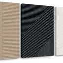 Modern Abstract Pictures Wall Art Boho Neutral Canvas Wall Art Minimalist Line Wall Decor Beige Black Brown Artwork Abstract Modern Painting Prints for Living Room Bedroom 24x36x3 Inch Wrapped Canvas