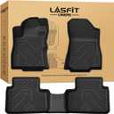 LASFIT Floor Mats for Subaru Forester 2026 2025 (Only Hybrid), All Weather TPE Custom Fit Floor Liners Easy Clean 1st & 2nd Row Mats for Forester Hybrid 2025 2026 Car Accessories, Black
