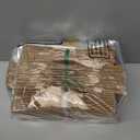 Tuanse 30 Pcs Basket for Gift Empty DIY Bulk Gift Basket Kit with Handle Kraft Cardboard Tray with 30 Bag 30 Bow Market Tray for Wedding Party(Brown,12.6 x 9.8 x 5.9 in)