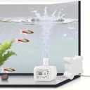 Aquarium Water Pump - Ultra Quiet 4.5W Submersible Pump with Adjustable Flow (40GPH) for Fish Tank, Fountain & Pet Water Features