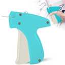 Stitch Gun for Clothes, Tagging Gun for Clothing Quick Fixes - Price Tag Gun with 6 Fine Needle, 1000 Black Fasteners & 1000 DarkSlateGray1+Snow