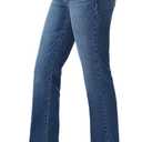 WallFlower Women's Fearless Curvy Super High-Rise Denim 27" Bootcut Ankle Insta Vintage Juniors Jeans (Blue)