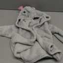 Baby Animal Face Robe - Unisex, 0-9 Month, Plush, Elephant, Hooded Towel