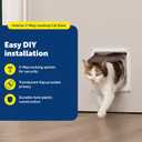 PetSafe Interior Cat Door: 2-Way Locking, Indoor Pet Door Flap - Tinted Privacy Door for Cat Litter Box or Pet Feeder, Built-in Door Lock, Durable Door Frame, DIY Easy Install, Hardware Kit Included
