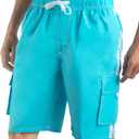 Kanu Surf Mens Barracuda Swim Trunks (Regular & Extended Sizes) (XXL)