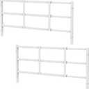 Fixed Window Safety Guard 14x 38 *2 Pack Adjustable Width Prevents Accidental Falls, Non-Egress, Tamper Resistant Screws Included, White