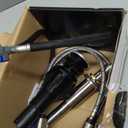 FGKQ Brushed Nickel Bathroom Faucet 3 Hole, 8 inch Widespread Bathroom Faucets for Sink 3 Hole Brushed Nickel with PopUp Drain Water Supply Lines