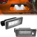 LED License Plate Light Tag Lamp Assembly, Compatible with 19-Up Altima L34, 20-Up Sentra B18, 19-Up Versa Sedan N18, 21-Up Rogue T33, Powered by 18-SMD 6000K(2 Pcs White)