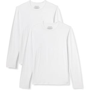 Amazon Essentials Men's Long Sleeve Super Soft Modal Undershirt, Pack of 2 (XX-Large, White)