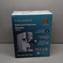 CASABREWS CM5418 Espresso Machine 20 Bar, Compact Espresso Maker with Steam Milk Frother, Stainless Steel Coffee Machine with 34oz Removable Water Tank for Cappuccino, Small Latte Machine, Silver