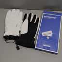 rivmount Winter Waterproof Ski Snow Warm Gloves for Women Men, Windproof Cold Weather Thermal with Touchscreen Fingers, for Running Driving Cycling Hiking Biking Outdoor Sports Daily Work (Large, White)