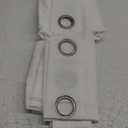 H.VERSAILTEX Living Room Linen Semi Sheer Curtains Nickel Grommet Curtains Privacy Added Energy Saving Light Filtering Window Treatments Draperies for Bedroom, Bright White, 2 Panels, 52 x 84 - Inch