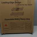 Expandable Pull Out Drawer Cabinet Organizer, Adjustable Width Bottom-Mounted Slide Out Storage Shelves for Cabinets, Required Cabinet Size (W: 20.86"~37.86", D22.5"), 2 Pack