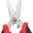 Straight Cut Shears Heavy Garden Scissors Electrician Scissors Duty Metal Sheet Cutter 180mm Gardening Scissors with Non Slip Handle for Cutting Hard Meterial