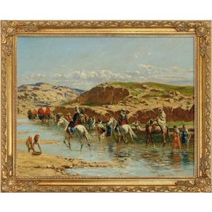 Plein Air Frame for 16x20 Canvas Oil Paintings, Antique Gold Wood Ornate Art Frames for Portrait Landscape Abstract Artwork, New Home Wedding Gift (Empty Frame, No Glass Cover&Backboard)