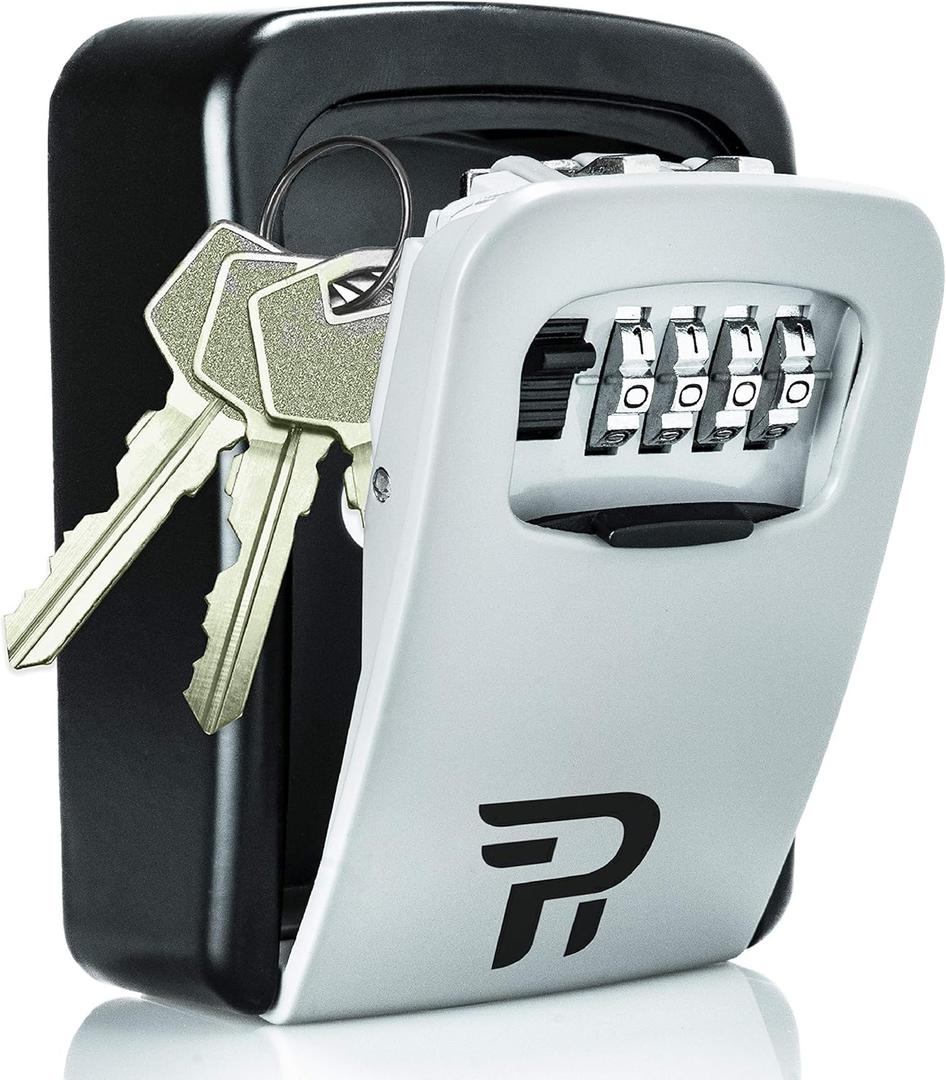 Lock Box for Keys with Code - Wall Mount Spare Key Lockbox Outdoor - Combination Lock Box Hiders to Hide a Key Outside