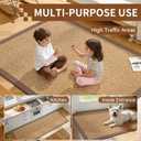 YDKGL Washable Hallway Runner Rug 2x5 Jute Like Kitchen Runner Mat Rugs Non Slip, Woven Soft Entryway Farmhouse Runner Boho Floor Carpet for Indoor Laundry Hall Backdoor Bedroom Living Room, Brown