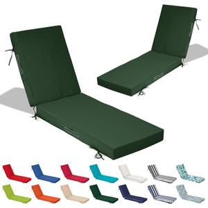 Odsiikly 80x26x4in Lounge Cushions for Outdoor Furniture,Outdoor Lounge Chair Cushions Set of 2